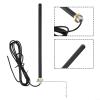 433.92MHz Extended Range Receiver Antenna Compatible for Migh-ty for Mule for GTO Smart Gate Openers, Wall Mounted Stainless Steel Bracket, 2m Cable for Remote Gate Control Systems view 4