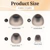 12 Pairs Earbud Cushion Replacement Extra Small Earbud Tips Suear Silicone Covers Earbuds Ears Tips Replacement S/M/L Sizes Soft Grey Earphones Ears Gels Buds Replacements for in-Ear Headphones view 2