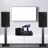 1 Pair Adjustable Height Speaker Stands (72-90cm) - Universal Speaker Floor Stands for Studio Monitors, HiFi Speakers, PA Speakers, Audio Equipment view 2