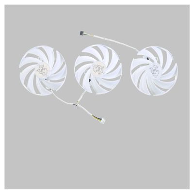 95MM PLD10010B12HH DC12V 0.40A 4-Pin Graphics Card Fan, Compatible for MSI  Compatible for GeForce RTX 4070 Ti GAMING TRIO WHITE Graphics Card Cooling Fans(3PCS)