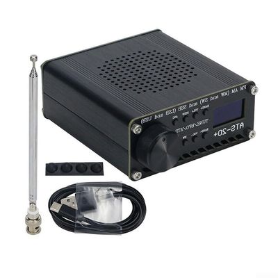 ATS-20 Plus V2 SI4732 Full-Band Radio Receiver, FM AM LW SW World Band Receiver with Speaker, Antenna, Portable Shortwave Radio Receiver for Outdoor Camping Home