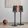 60/80cm Height Bookshelf Speaker Stands, Pair of Floor Speaker Stands for Surround Sound, HiFi, Studio Monitor, Universal Speaker Mount with Cable Management(26 * 31 * 80cm) view 2