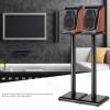 60/80cm Height Bookshelf Speaker Stands, Pair of Floor Speaker Stands for Surround Sound, HiFi, Studio Monitor, Universal Speaker Mount with Cable Management(26 * 31 * 80cm) view 3