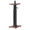 1 Pair Hand-Crank Height Adjustable Speaker Stand for Studio Monitor, Home Theater & KTV Sound System - Steel Speaker Floor Stand for Various Audio(Brown,24 * 30*(48~68) cm) view 1