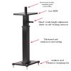 1 Pair Hand-Crank Height Adjustable Speaker Stand for Studio Monitor, Home Theater & KTV Sound System - Steel Speaker Floor Stand for Various Audio(Brown,24 * 30*(48~68) cm) view 2
