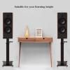 1 Pair Hand-Crank Height Adjustable Speaker Stand for Studio Monitor, Home Theater & KTV Sound System - Steel Speaker Floor Stand for Various Audio(Brown,24 * 30*(48~68) cm) view 4