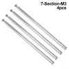 4Pcs Telescopic Antenna, 7 Section Stainless Steel Radio Antenna for Audio, TV Tuners, Radio Receivers 96cm view 3