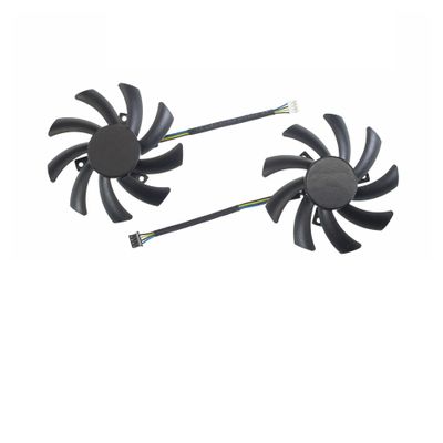 85MM T129215SU DC12V 0.50AMP 4-Pin Graphics Card Fan, Compatible For PNY  Compatible For GeForce RTX 4070 4060 Ti 4060 VERTO Dual Fan DLSS Fan(2PCS Fan)