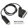 BAFOVY SCART to HD Multimedia Interface Converter, 1080P Video Adapter with USB Power Cable, Upscaling Converter Box for Old DVD Player VHS VCR to Modern HDTV Monitor Projector view 2