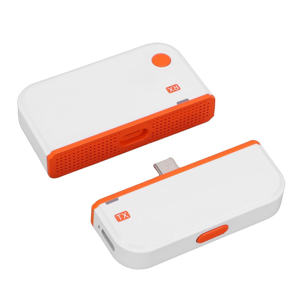 LICAEVEY 4K Decoding Type C Wireless HDMI Transmitter and Receiver, 1080P Plug and Play Adapter, 50M Range and Versatile Mirroring with Receiver Only Mode