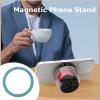 Luocute F6 Magnetic Speaker, Portable Wireless Speaker with RGB Light and True Wireless Stereo, Built in Microphone, for Phone Stand Fridge Car Workbench (Black) view 3