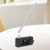 XUMIUZIY SI4732 Mini Radio with 1.9in Color Screen, Portable AM FM Pocket Radio Receiver, LSB USB Transistor Radios with 3.5mm Headphone Jack Telescopic Antennae for Walking Camping (Black) view 2