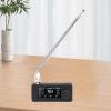 XUMIUZIY SI4732 Mini Radio with 1.9in Color Screen, Portable AM FM Pocket Radio Receiver, LSB USB Transistor Radios with 3.5mm Headphone Jack Telescopic Antennae for Walking Camping (Black) view 4