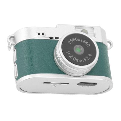 ZDAGELD Ultra HD Lens, Thumb Sized Keychain Camera with Large Color Screen, USB Charging, Suitable for Travel, Study, and Daily Life, 4MP Portable Digital Camera for Recording (Green)