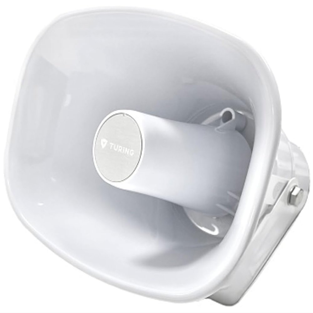 Turing Video TP-IPS30 30W IP Horn Outdoor Speaker; 48K Opus Audio Codec, Enables Excellent Sound Quality; Multi-Compatibility, Compatible with VoIP, SIP Devices (IPPBX, IP Phone) Via SIP