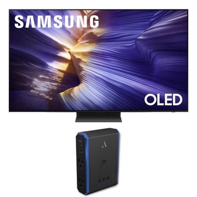 Samsung QN48S90FAEXZA 48 Inch 4K OLED Smart TV with an Austere 5S-PS4-US1 4-Outlet Power (2025)