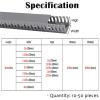 39 in Length Open Slot Wire Raceway, 10 12 14 16 18 20 30 40 50 Pcs PVC Network Cable Trunking Gray for Computer Under Desk, Cable Duct Wire Kit(12 pcs,W H 1in x 1in) view 2