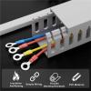 79 in Length Open Slot Wiring Raceway Cable Duct, Server Rack Wire Management Wire Groove, Cable Administer Channel Cord Trough for Home Office Warehouse Schools(25 pcs,W H 16/5in x 2in) view 3