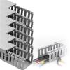 5 10 15 20 25 Pcs Cuttable Open Slot Wire Channel, 79 in Length Decoration PVC Network Cable Hider for Office Conference Room School, Cable Management Kit(6 pcs,W H 4in x 2in) view 2
