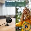 Pixlumvue Mini 1080P HD Security Camera, Night Vision, Motion Detection, Magnetic Mount, 120 Wide-Angle WiFi/Hotspot Mini Cam, Portable Indoor Surveillance & Wearable Body Camera, 256GB Support view 2