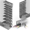 5 10 15 20 25 Pcs Cuttable Open Slot Wire Channel, 79 in Length Decoration PVC Network Cable Hider for Office Conference Room School, Cable Management Kit(20 pcs,W H 1in x 1in) view 2