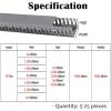 79 in Length Open Slot Wiring Raceway Cable Duct, Server Rack Wire Management Wire Groove, Cable Administer Channel Cord Trough for Home Office Warehouse Schools(10 pcs,W H 6/5in x 6/5in) view 2