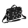 Adornori Dog Paws Print Laptop Sleeve Case 15 Inch Laptop Bag Paws Print Computer Briefcase with Shoulder Straps for Men Women view 1