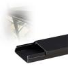 Black/Gray Cable Shielding Wire Cover, 1/2" 3/5" 4/5" 6/5" 3/2 in Width Floor Wire Protector for Office Living Room Bedroom, PVC Cable Concealing Cover(B-1 pc,W H 4/5in x 3/5in) view 1
