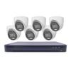 8-Channel Analog Security System, DVR with 2TB HDD, Six 5MP Turret Cameras, 24/7 Color Night Vision, 65ft Range, IP67 Rated, 4K HDMI Output T7208U2TA6C (Renewed) view 1