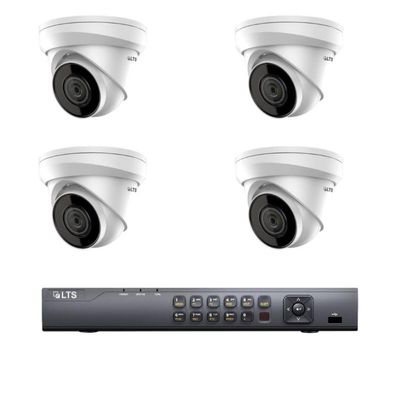 LTS KIT-PVN4C4 Camera Security System Bundle, Four 4MP IP Cameras, 4CH PoE NVR, 2TB HDD