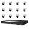16-Channel Surveillance System with Twelve 4MP Cameras, 4TB NVR, Night Vision, Wired Connectivity, Corded Electric Power, Complete Security Kit view 1