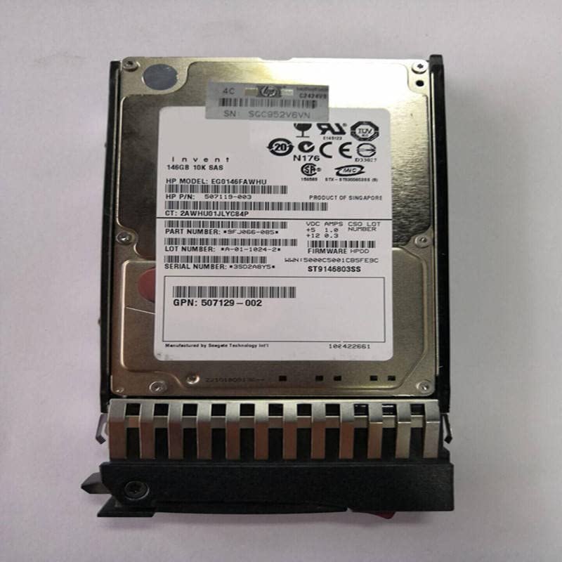 146GB 2.5" Internal Server Hard Drive - 6 Gb/s, 32MB Cache, 10000RPM - Compatible with 431958-B21, 432320-001