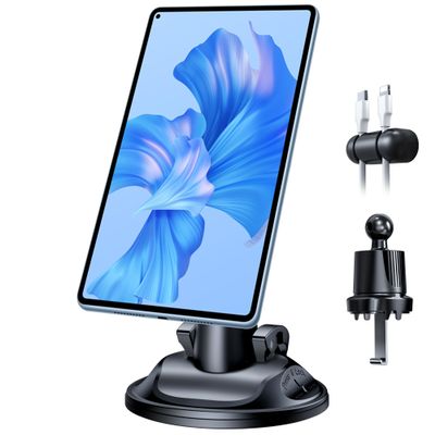 HTU Laptop Mounts, Magnetic Tablet Laptop Computer Mount for Desk Car