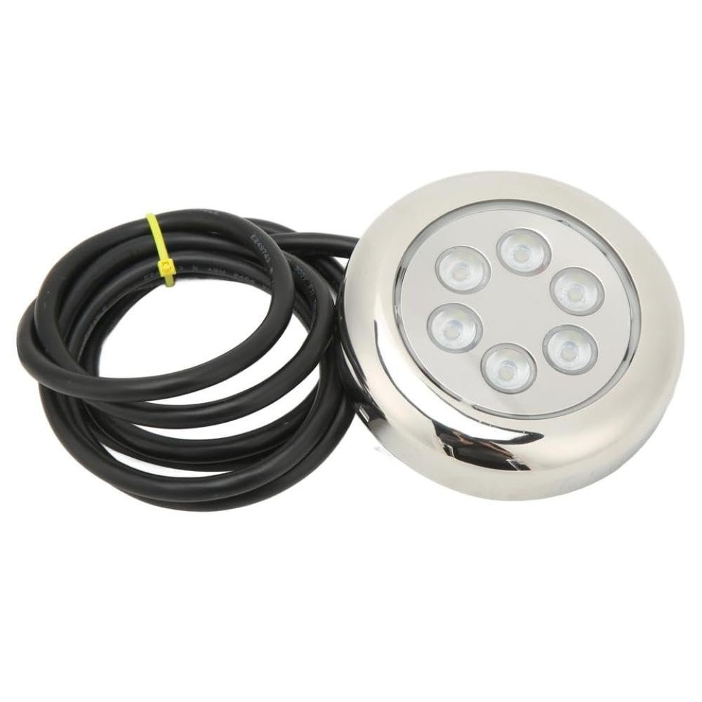 CCXTZC Waterproof Underwater Lamp LED Light Heat Resistant Shockproof 3.5in Energy Saving Mount With Marine Vessel Models Boat Outboard Engine
