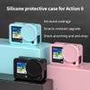 Silicone Protective Case Compatible with DJI OSMO Action 6 - Shockproof, Lens Cover, Anti-Scratch Skin with Lanyard for Camera (Pink) view 3