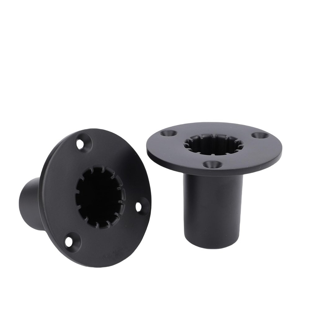 Fabater Speaker Mount Stand Top Bracket, Speaker Stand Top Hat, 2 Pack Aluminum Alloy Metal Speaker Pole Mount for PA DJ Setup, Speaker Tripod Stand Internal Mount Adapter Base