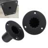 Fabater Speaker Mount Stand Top Bracket, Speaker Stand Top Hat, 2 Pack Aluminum Alloy Metal Speaker Pole Mount for PA DJ Setup, Speaker Tripod Stand Internal Mount Adapter Base view 2