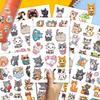 100PCS Cute Cat Stickers Waterproof Vinyl Feline Themed Decals for Kitty Lover, Laptop, Water Bottle, Scrapbook, Journaling, Phone view 3