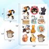100PCS Cute Cat Stickers Waterproof Vinyl Feline Themed Decals for Kitty Lover, Laptop, Water Bottle, Scrapbook, Journaling, Phone view 4