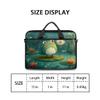 Adornori Frogs 15 Inch Laptop Bag for Women Men Daisy Waterproof Computer Carrying Case with Shoulder Straps view 2