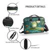 Adornori Frogs 15 Inch Laptop Bag for Women Men Daisy Waterproof Computer Carrying Case with Shoulder Straps view 4