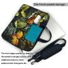 Tropical Rainforest Palm Leaves Laptop bag.15.6 inch Laptop Bag for 13-15.6 Inch, Protective Sleeve with Shoulder Strap view 3