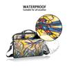 Adornori Retro Floral Dragonfly Laptop Shoulder Bag 15 Inch Waterproof Computer Briefcase Laptop Sleeve Case for Work Business Travel view 3