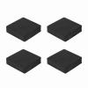 MECCANIXITY Single Sided Speaker Isolation Pads, 70mmx70mmx20mm Square Black Non Slip EVA Acoustic Foam Pads Feet Anti-Vibration Base for Decks Speaker Subwoofer HiFi Sound System, Pack of 4 view 1