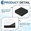 MECCANIXITY Single Sided Speaker Isolation Pads, 70mmx70mmx20mm Square Black Non Slip EVA Acoustic Foam Pads Feet Anti-Vibration Base for Decks Speaker Subwoofer HiFi Sound System, Pack of 4 view 3