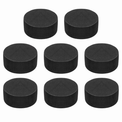 MECCANIXITY Single Sided Speaker Isolation Pads, 45mmx20mm Round Black Non Slip EVA Acoustic Foam Pads Feet Anti-Vibration Base for Decks Speaker Subwoofer HiFi Sound System, Pack of 8