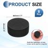 MECCANIXITY Single Sided Speaker Isolation Pads, 45mmx20mm Round Black Non Slip EVA Acoustic Foam Pads Feet Anti-Vibration Base for Decks Speaker Subwoofer HiFi Sound System, Pack of 8 view 2