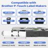 4-Pack Label Maker Tape 12mm 0.47" White Replacement for Brother P Touch Label Tape TZe-231 TZ-231, Compatible with Brother Ptouch PT-D210 PT-H110 PT-D220 PT-D400,Black on White view 2