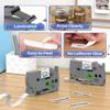 4-Pack Label Maker Tape 12mm 0.47" White Replacement for Brother P Touch Label Tape TZe-231 TZ-231, Compatible with Brother Ptouch PT-D210 PT-H110 PT-D220 PT-D400,Black on White view 3