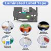 4-Pack Label Maker Tape 12mm 0.47" White Replacement for Brother P Touch Label Tape TZe-231 TZ-231, Compatible with Brother Ptouch PT-D210 PT-H110 PT-D220 PT-D400,Black on White view 4